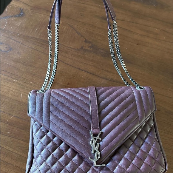 Yves Saint Laurent burgundy Shoulder Bag - Picture 2 of 6